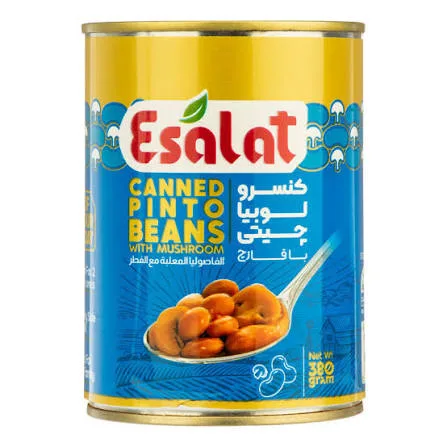 کنسرو لوبیا چیتی با قارچ اصالت